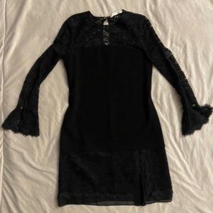 DVF Women's Size 4 Lacey Little Black Dress